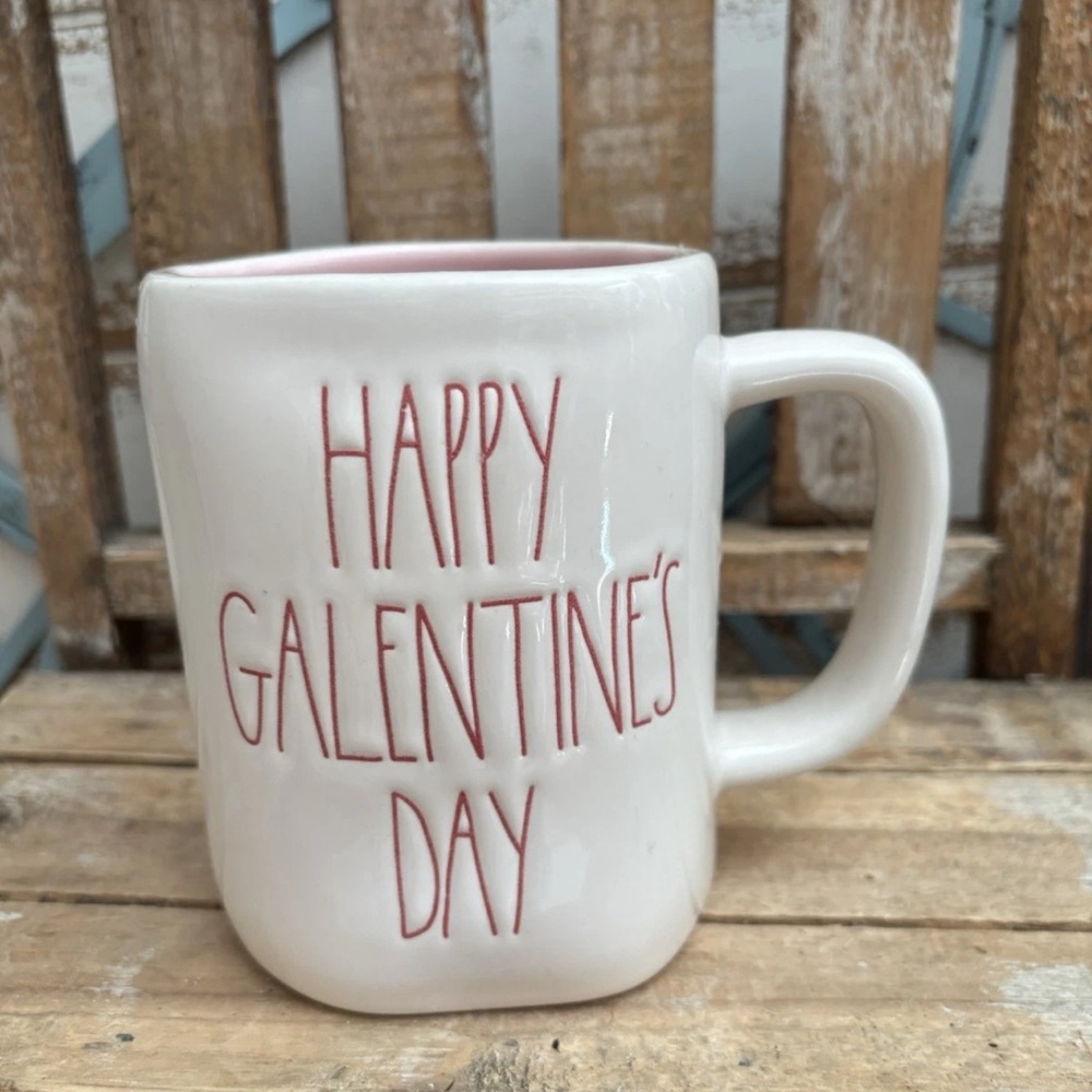 Rae Dunn Happy Galentines Day Mug Pink Inside Valentine's Day